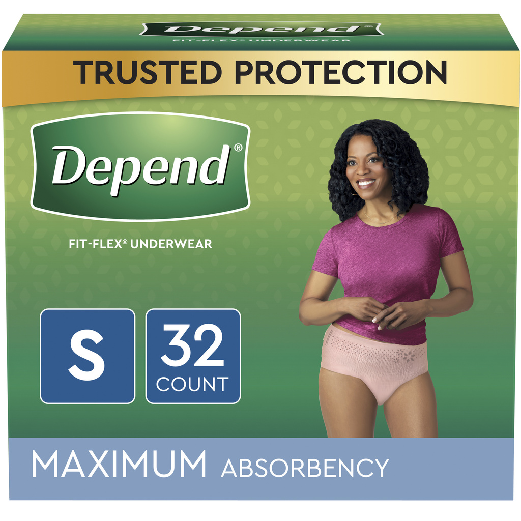Depend Fresh Protection Underwear, Maximum, Small