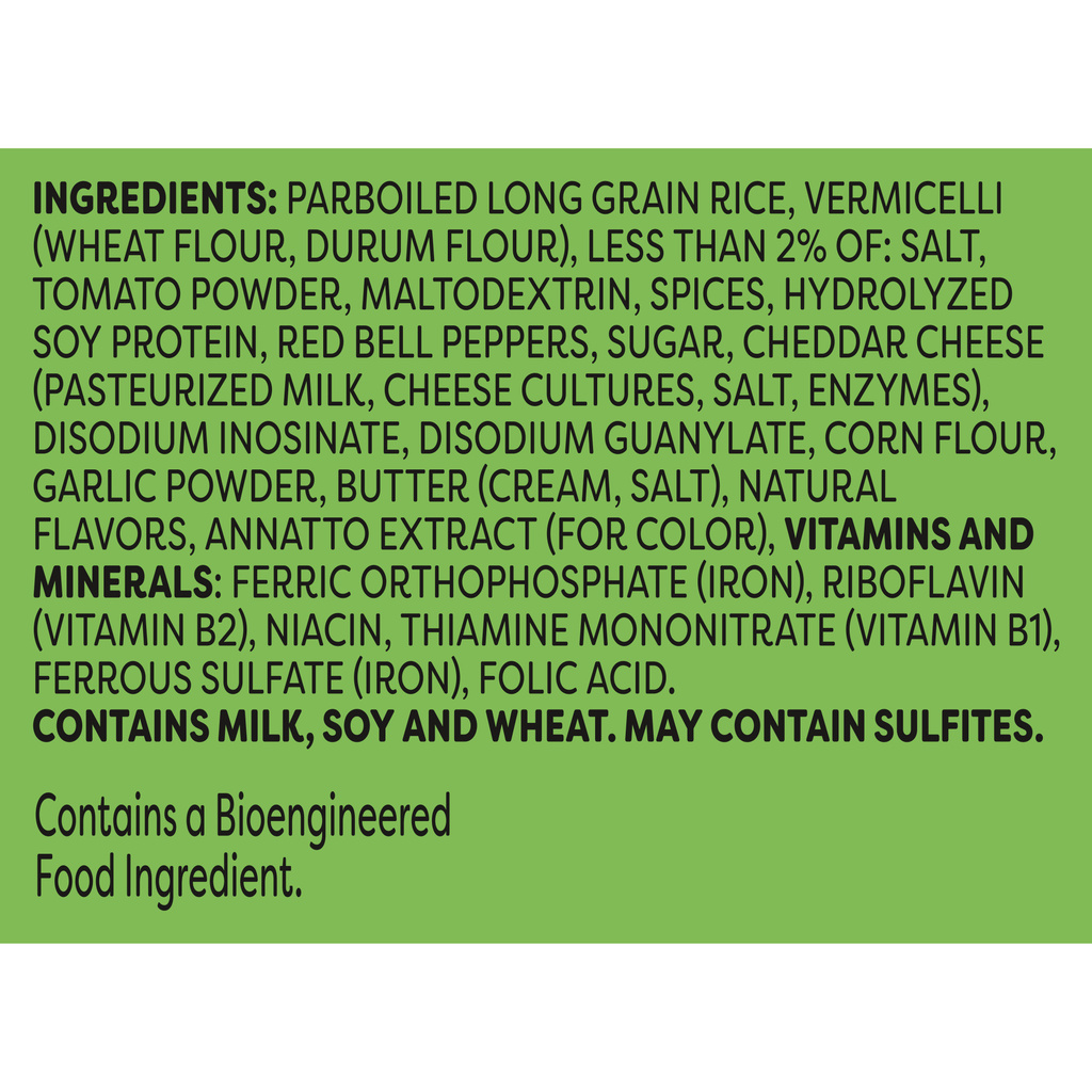 Knorr Rice Sides Taco Rice-Ingredients