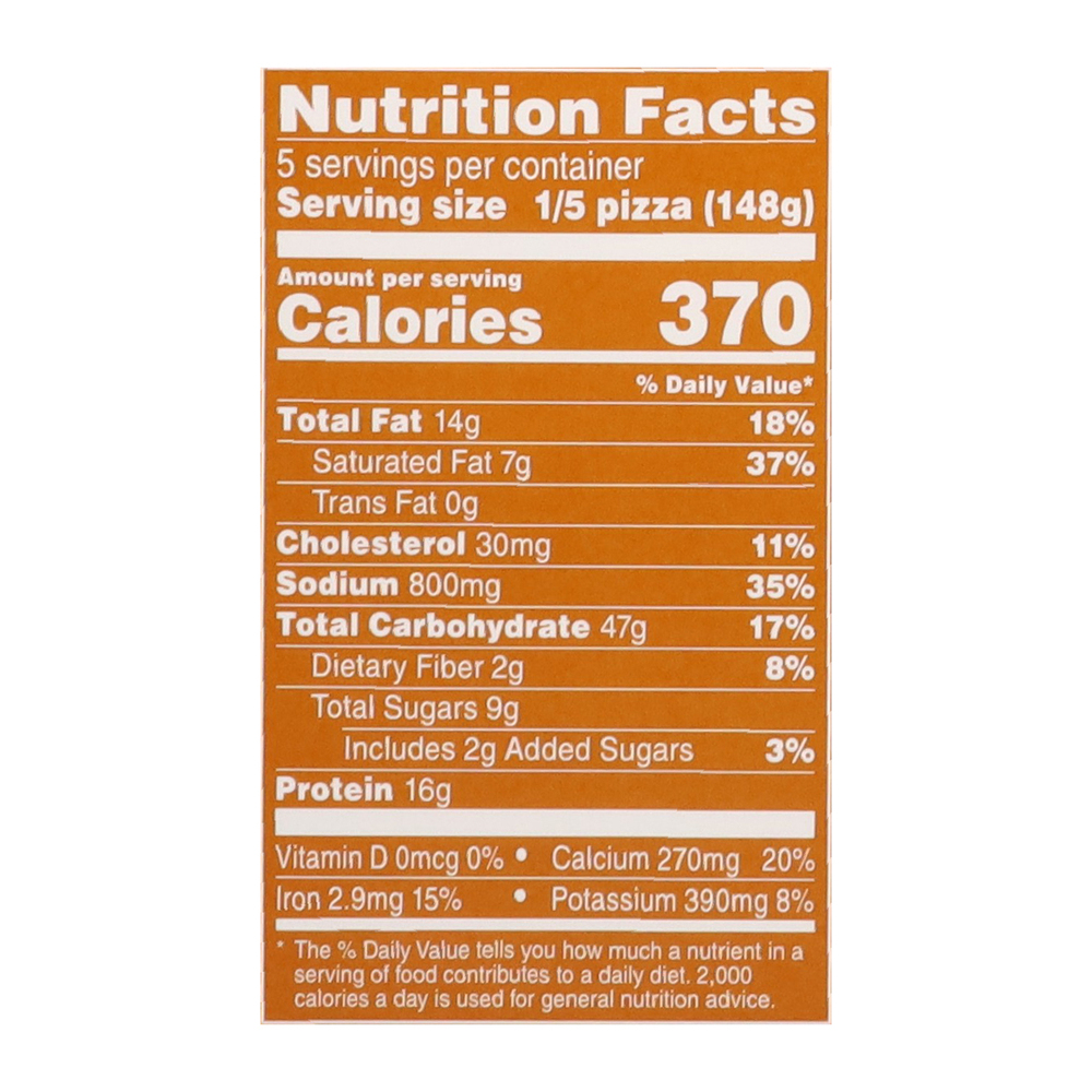 Freschetta Pizza Naturally Rising Crust Four Cheese Nutrition Facts