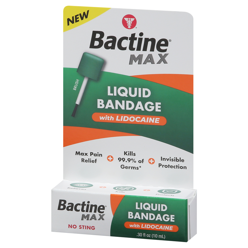 Bactine Max Liquid Bandage, No Sting-Front-Right-Elevated