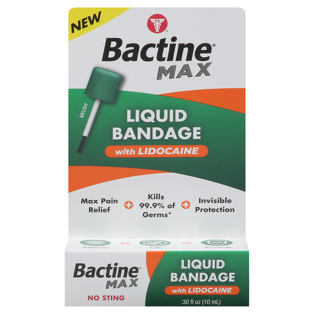 Bactine Max Liquid Bandage, No Sting-Main