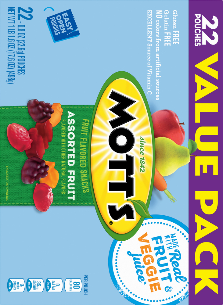 Motts Fruit Flavored Snacks Assorted Fruit Fig App