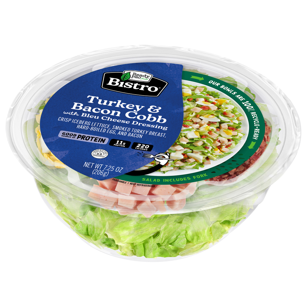 Ready Pac Bistro Bistro Turkey & Bacon Cobb SaladFrontRightElevated