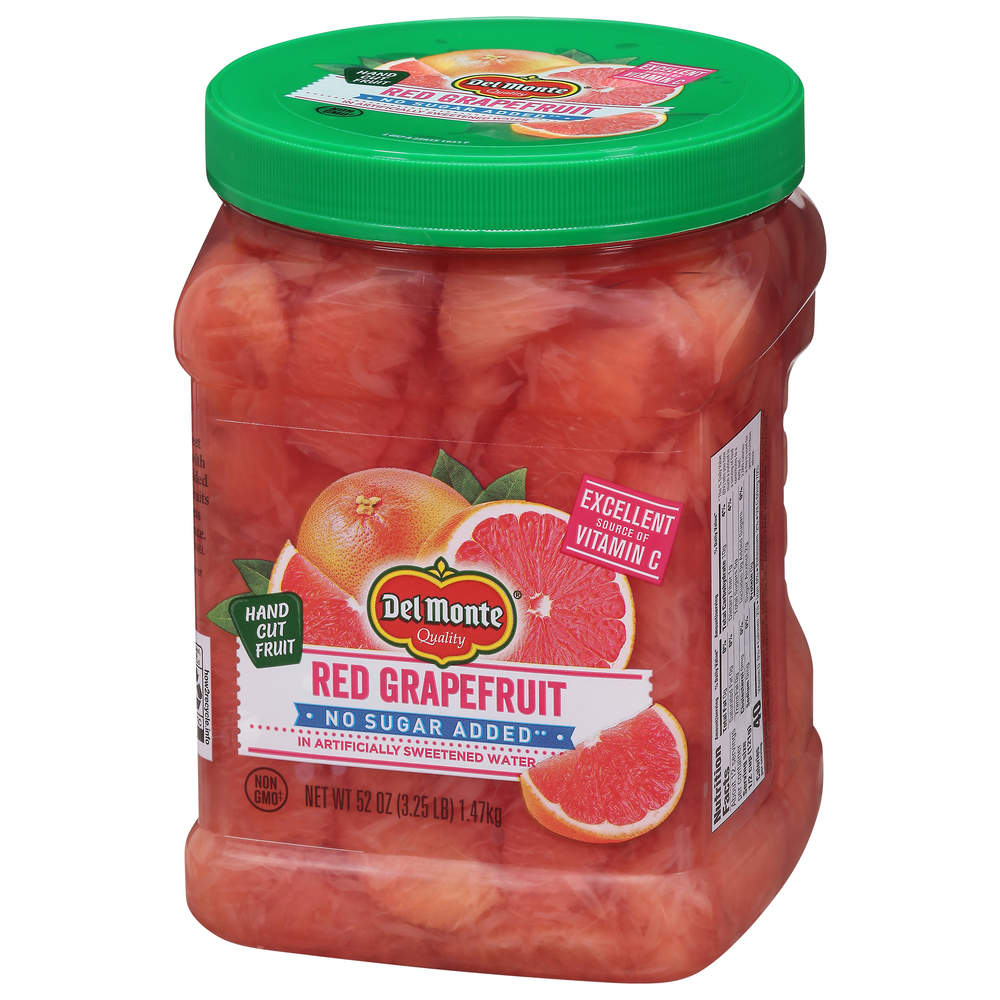 Del Monte Red Grapefruit, No Sugar AddedFrontRightElevated
