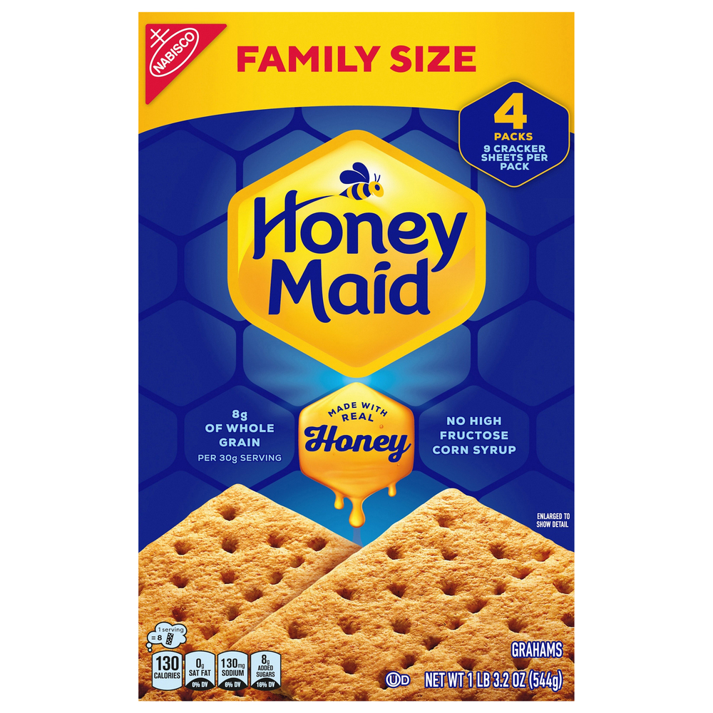 Honey Maid Grahams, Honey, 4 Packs, Family SizeMain