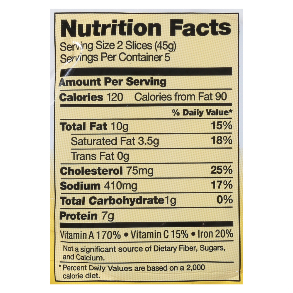 Jones Dairy Farm Liverwurst, Braunschweiger, SlicedNutritionFacts