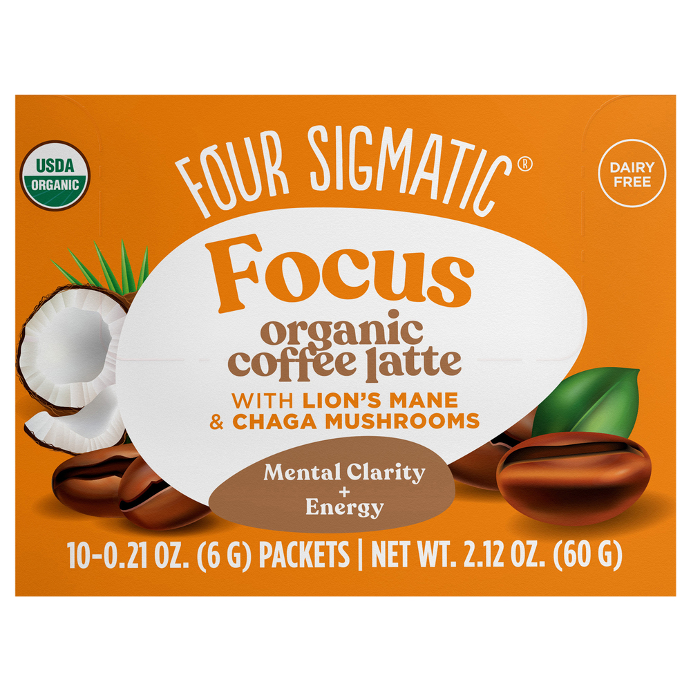 Four Sigmatic Think Coffee Latte Mix, Organic, with Lion's Mane