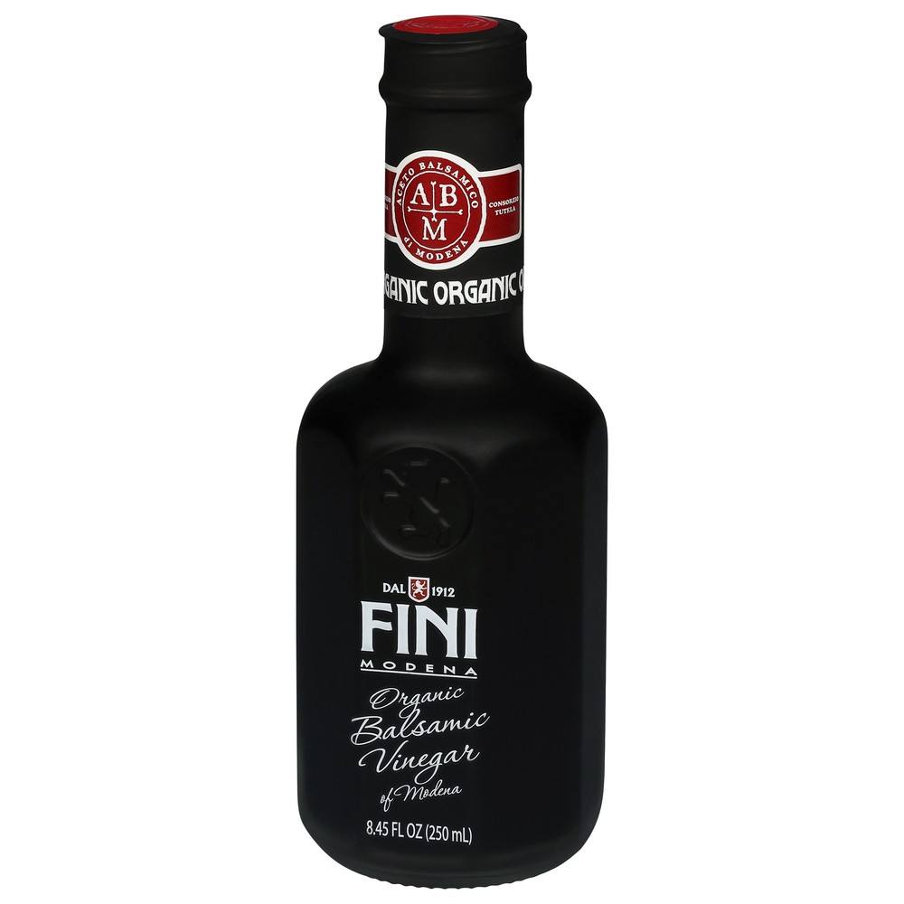Fini Balsamic Vinegar, of Modena, OrganicFrontRightElevated