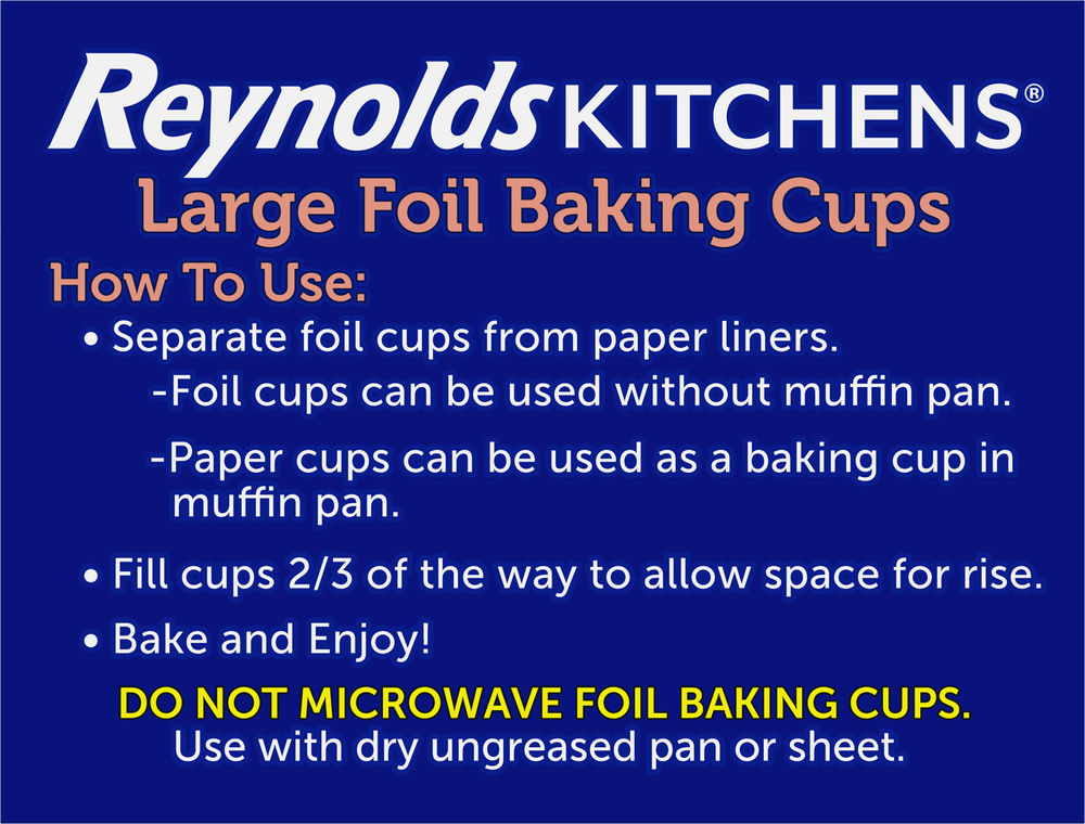 Reynolds Kitchens Baking Cups, Foil, 2.5 InchPlanogramRight