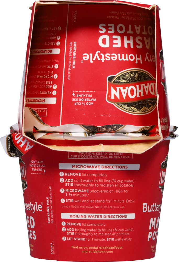 Idahoan Mashed Potatoes Buttery Homestyle 4 Pack