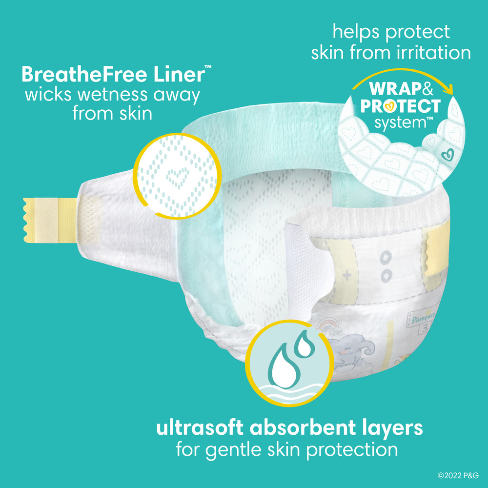 Pampers Swaddlers Newborn Diapers Size N