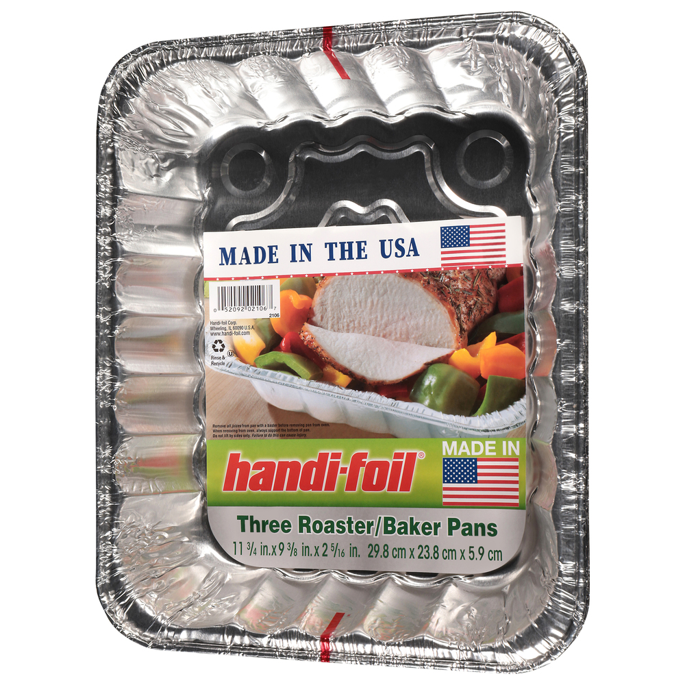 HandiFoil Roaster/Baker PansFrontRightElevated