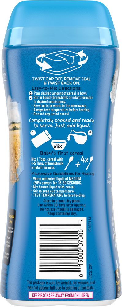 Gerber rice cereal mix with formula clearance