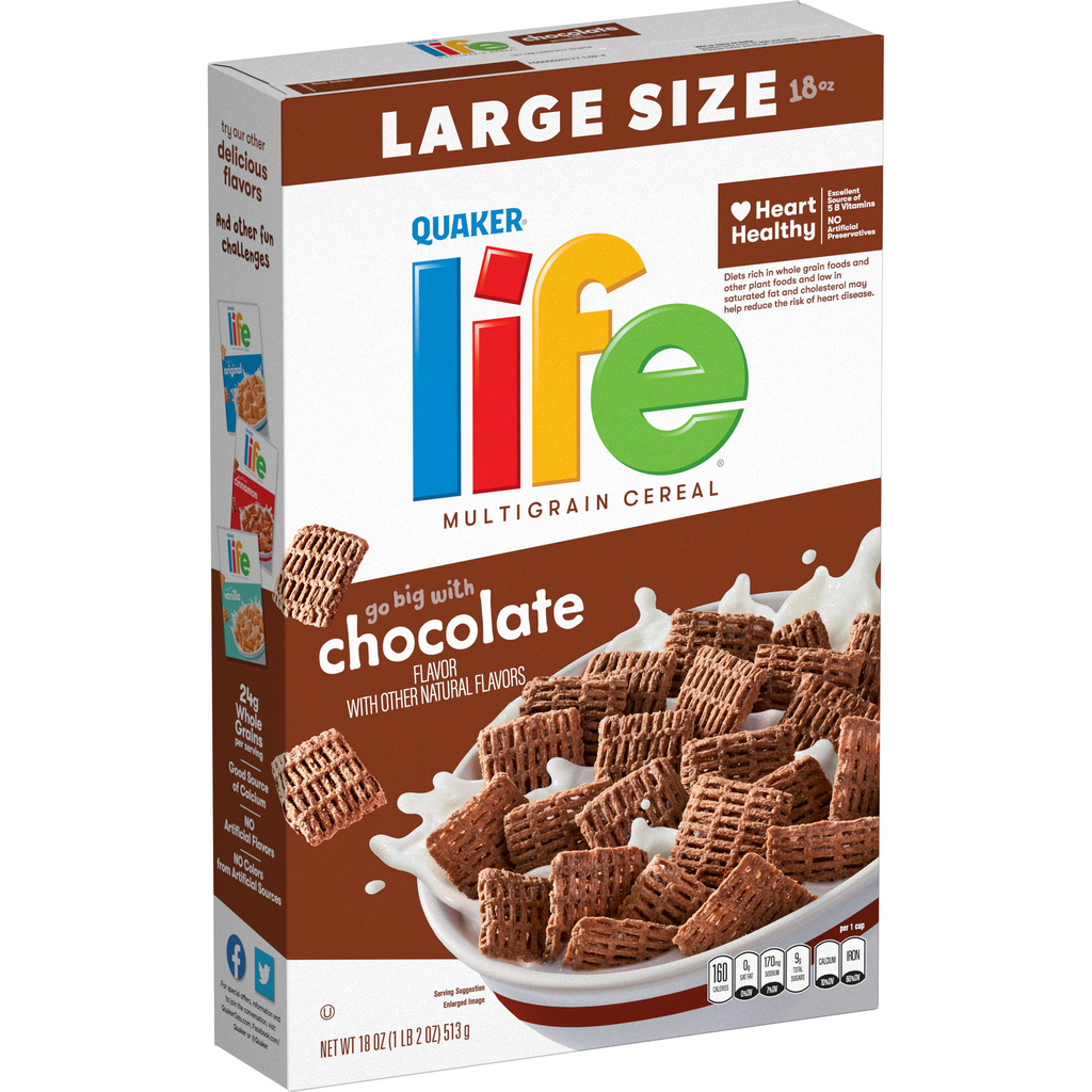 Life Cereal, Multigrain, Chocolate Flavor, Large Size-Hero