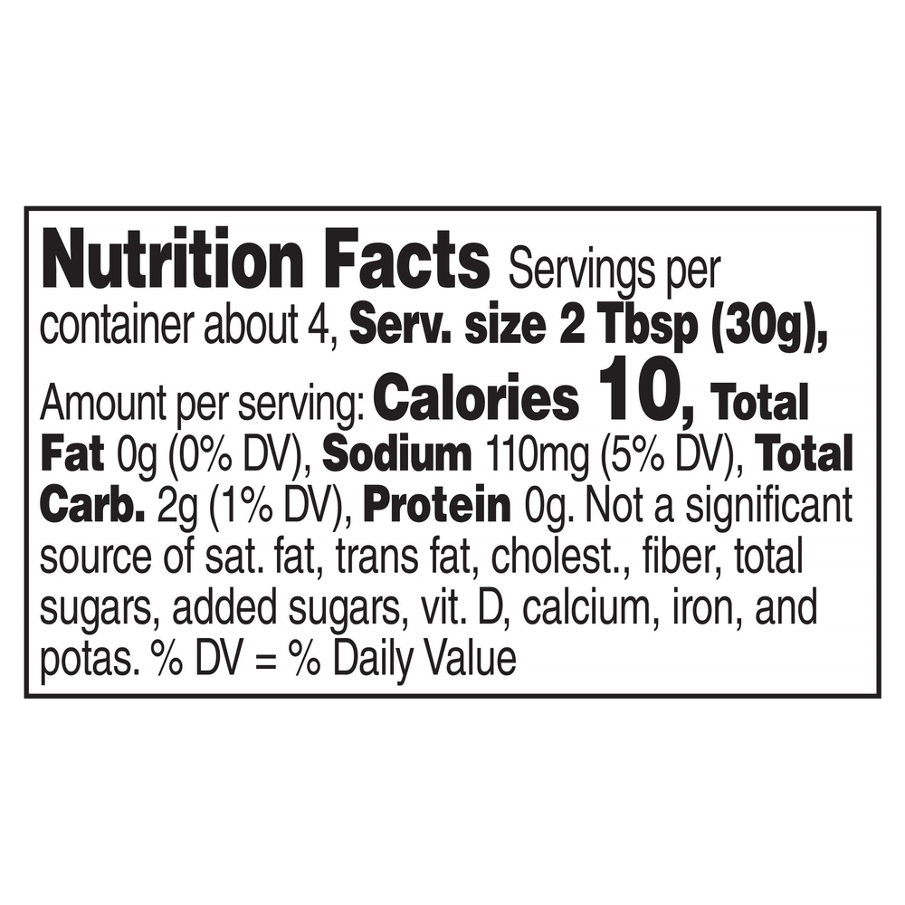 Ortega Green Chiles, Fire Roasted, Mild, DicedNutritionFacts