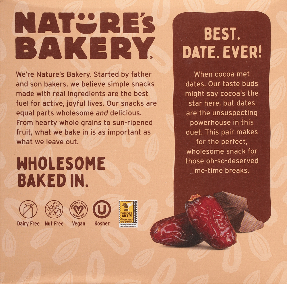 Nature's Bakery Brownie, Double ChocolatePlanogramBack