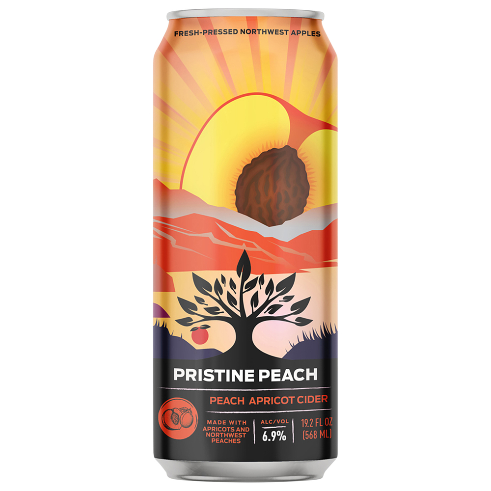 2 Towns Ciderhouse Pristine Peach Cider, Peach Apricot