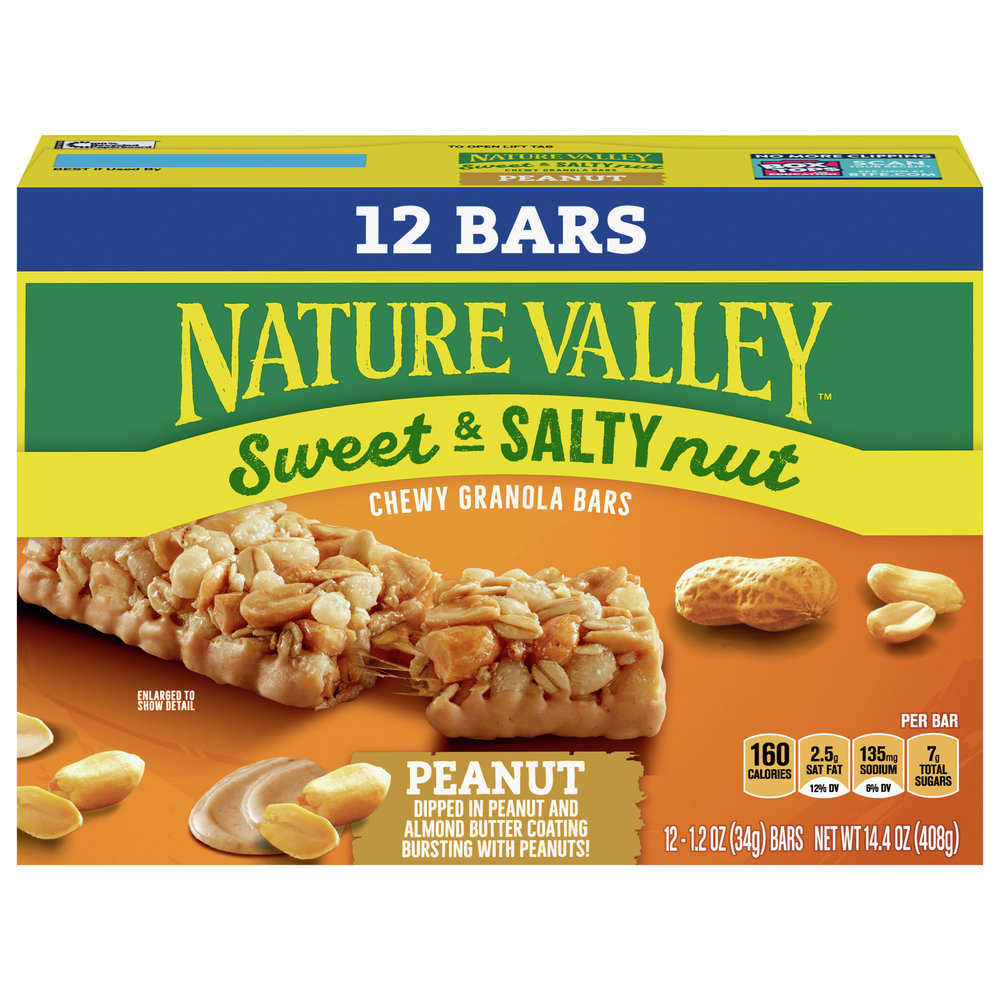 Nature Valley Granola Bars, Peanut, Sweet & Salty Nut, ChewyMain