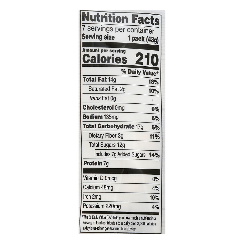 Cold Food Raley's Raley's Cold Waterfalls Trail Mix Snack Packs-Nutrition-Facts