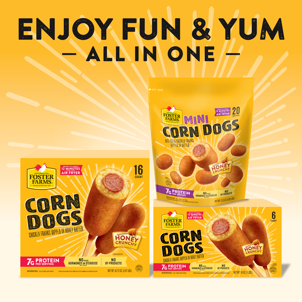 Foster farms honey crunchy corn dogs discount