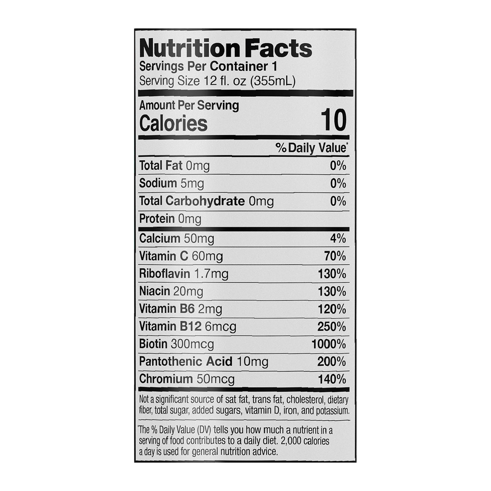 Celsius Live Fit Energy Drink Peach Vibe Nutrition Facts