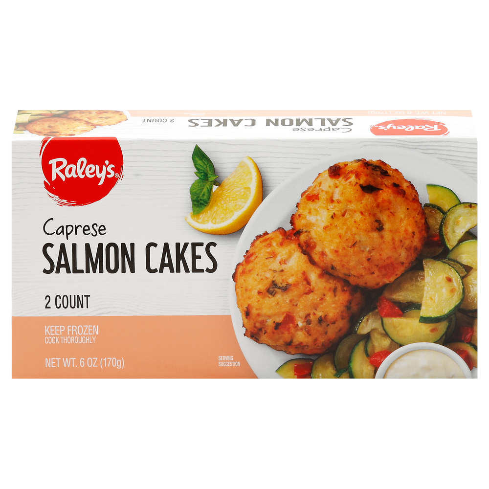 Raley's Caprese Salmon CakesMain