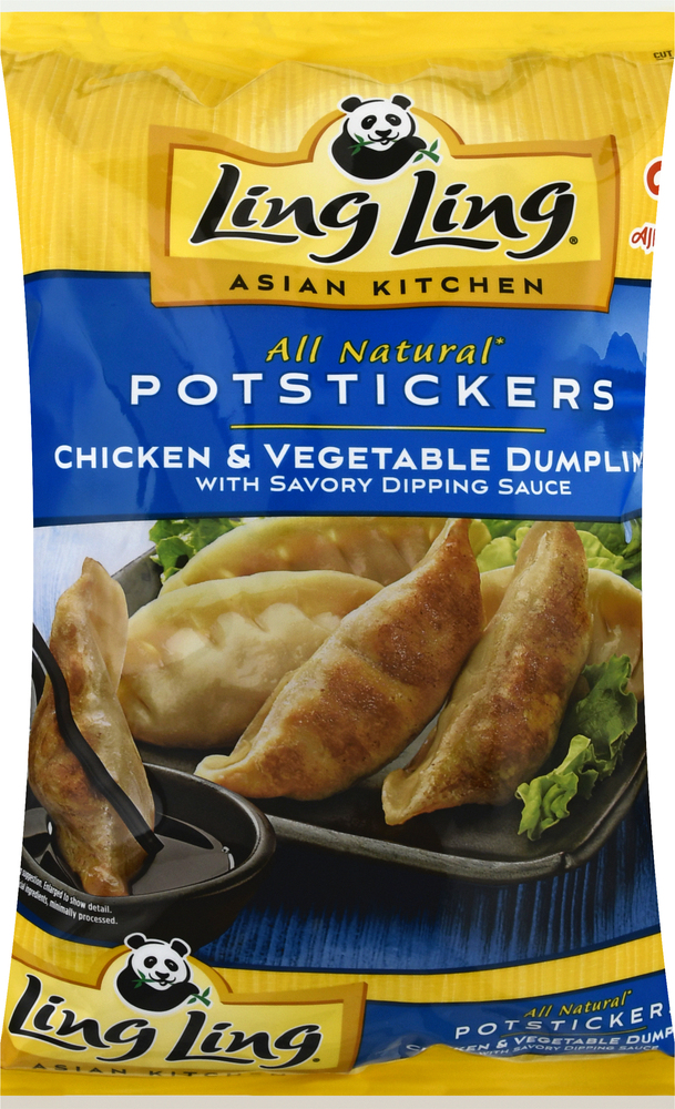 Ling Ling Chicken & Vegetable Potstickers Frozen Asian AppetizersMain