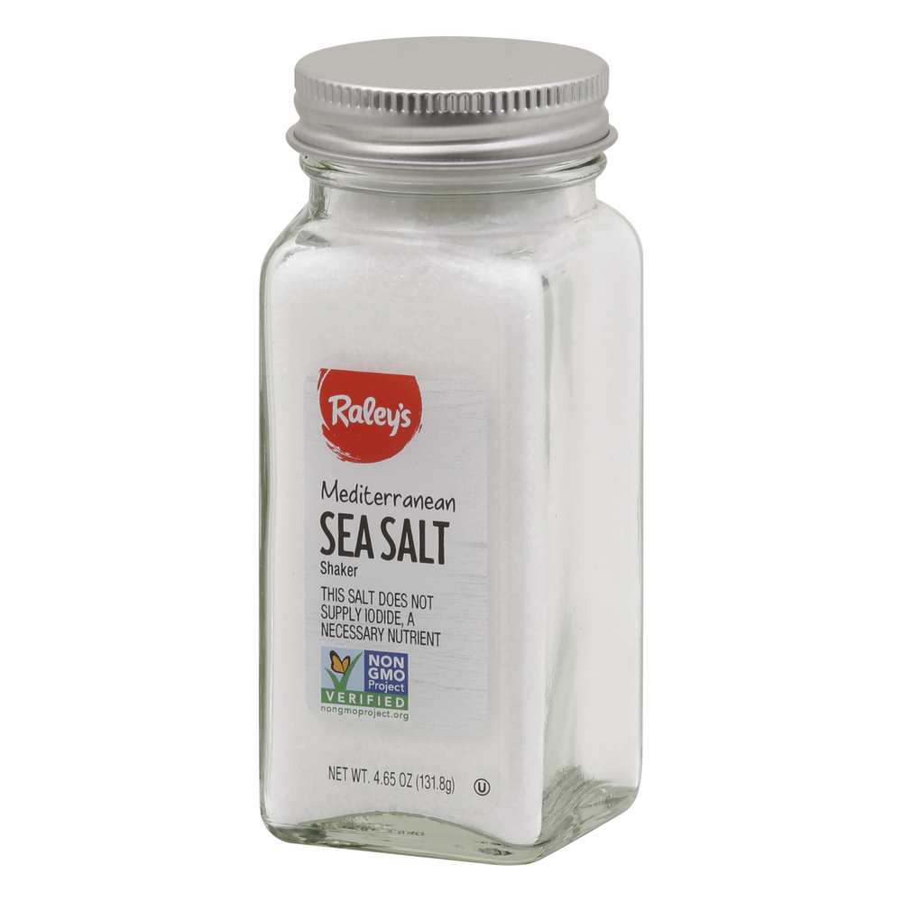 Sea Salt Raclets Raley's Mediterranean Sea Salt Shaker-Front-Right-Elevated