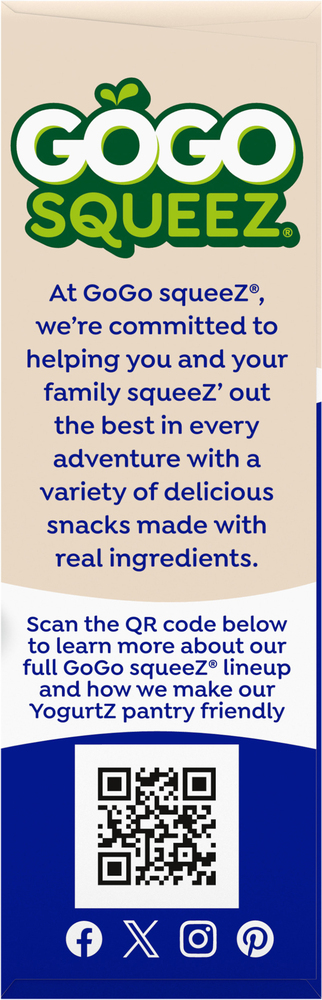 GoGo Squeez Yogurtz Low Fat Strawberry Yogurtz