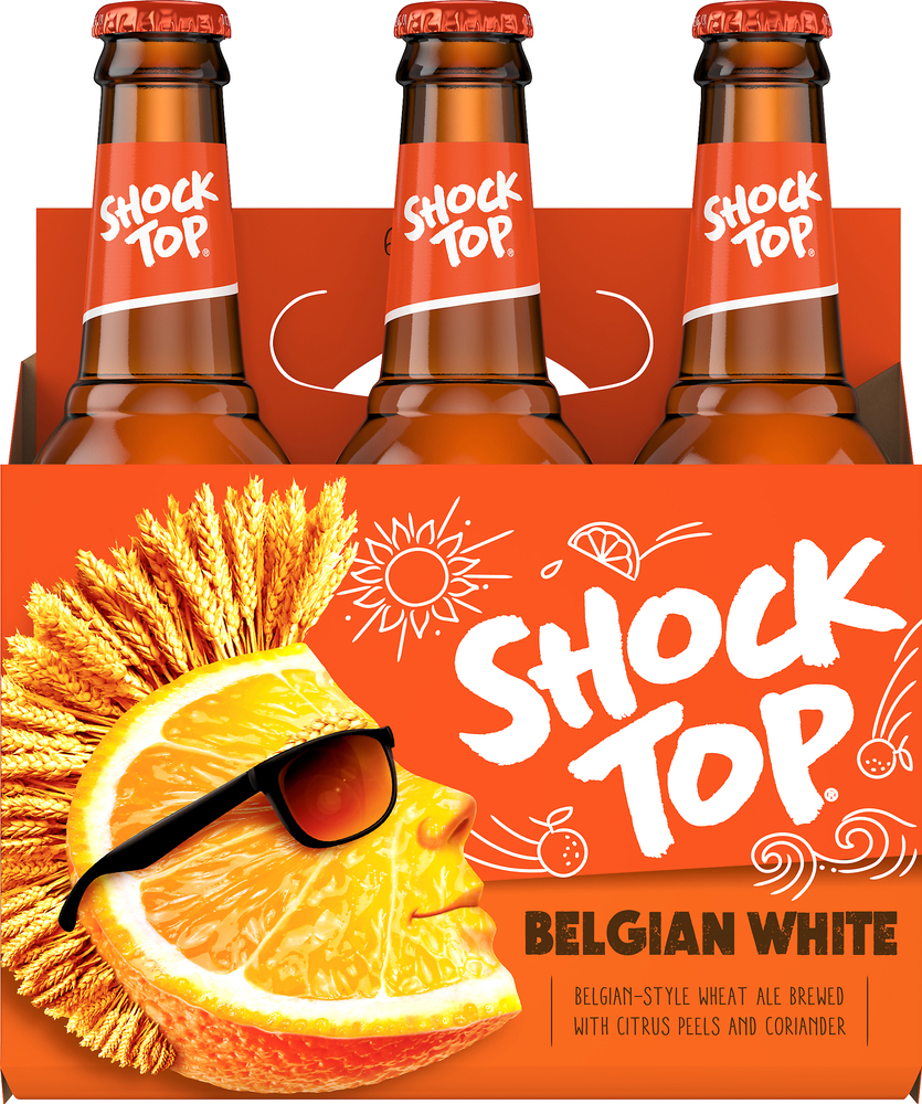 Shock Top Beer, Belgian White, 6 Pack-Planogram-Back