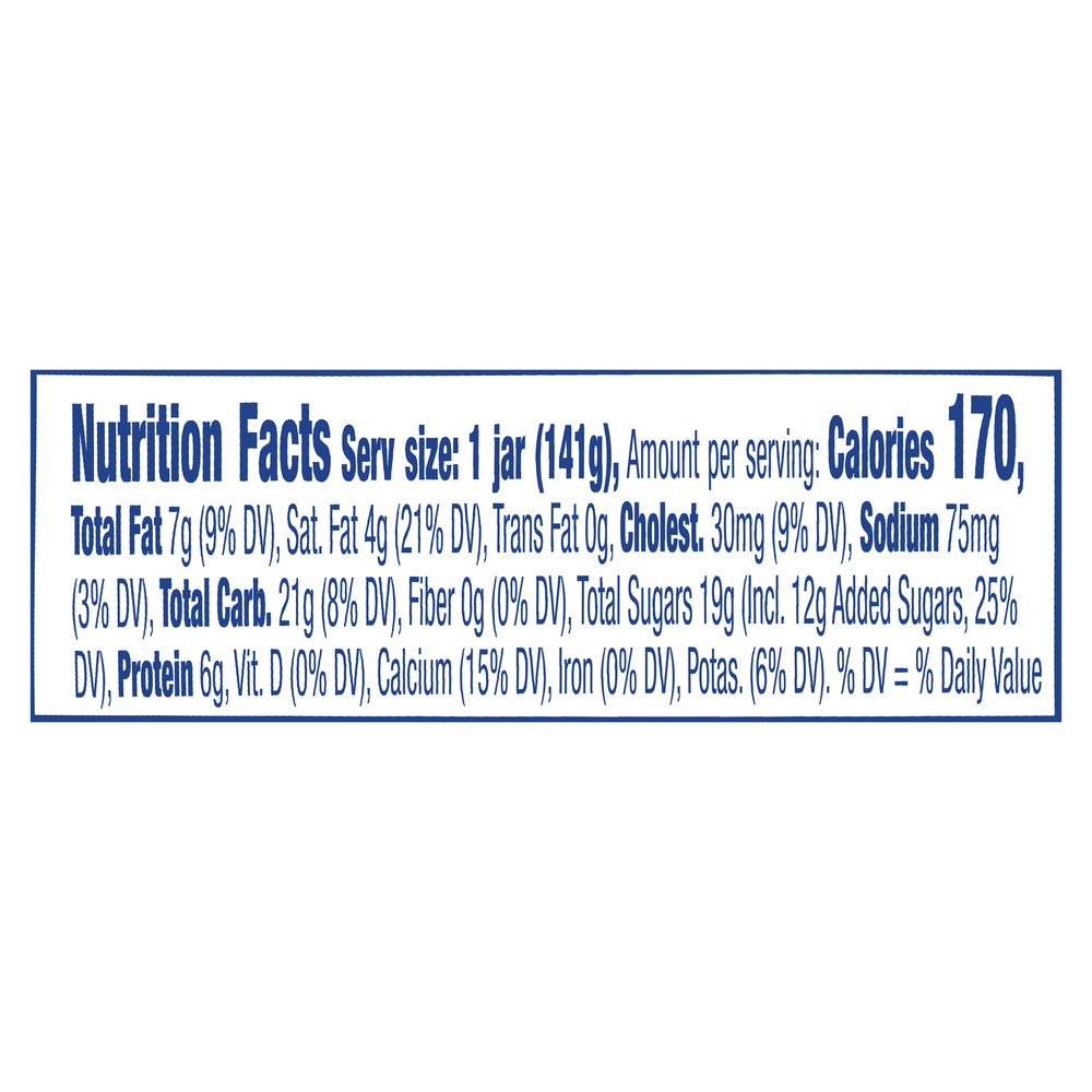 Oui Yogurt, Whole Milk, Vanilla, French Style, BlendedNutritionFacts