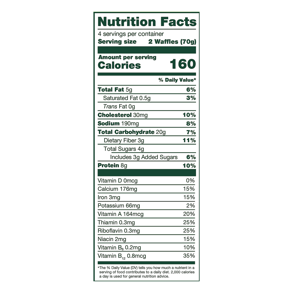 Kidfresh Waffles, BlueberryNutritionFacts