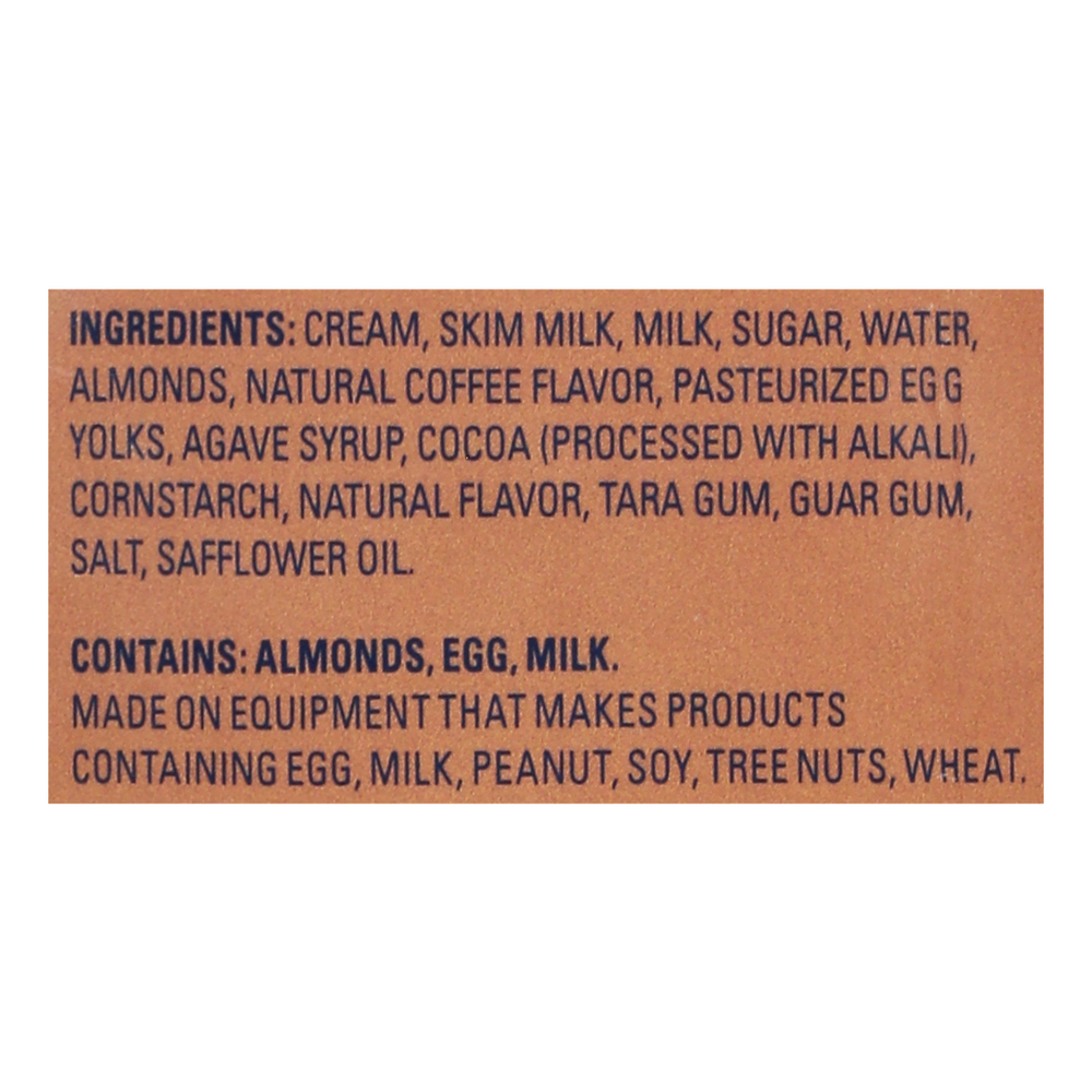 Tillamook Ice Cream, Coffee Almond FudgeIngredients