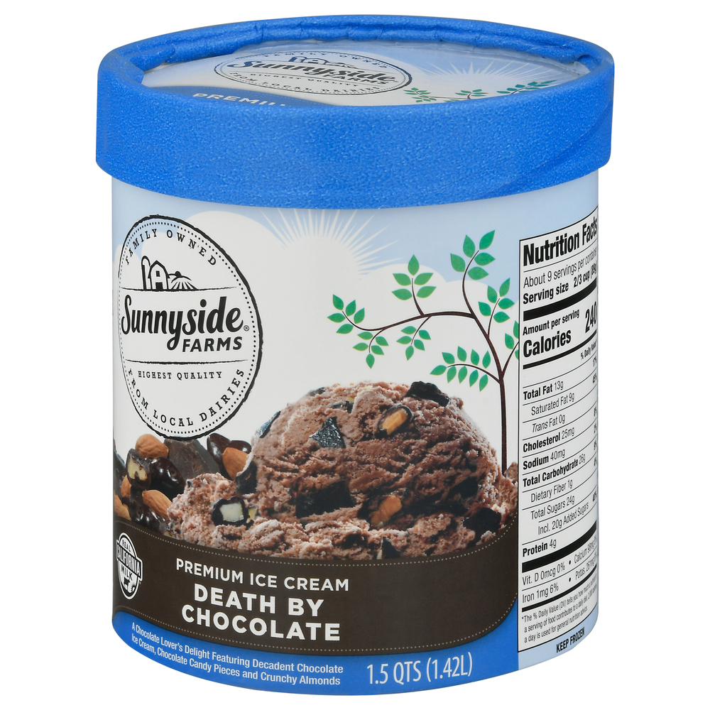 Sunnyside Farms Ice Cream Premium Death by Chocolate