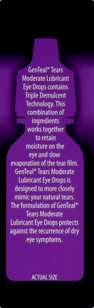 GenTeal Tears Eye Drops Lubricant Moderate Liquid Drops