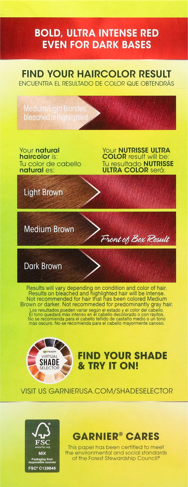 メル87716 様管理番号ID.3SRH-68578080 GARNIER 2 Pc Garnier Hair dye Nutrisse shade 6660 MANZANA Truffle