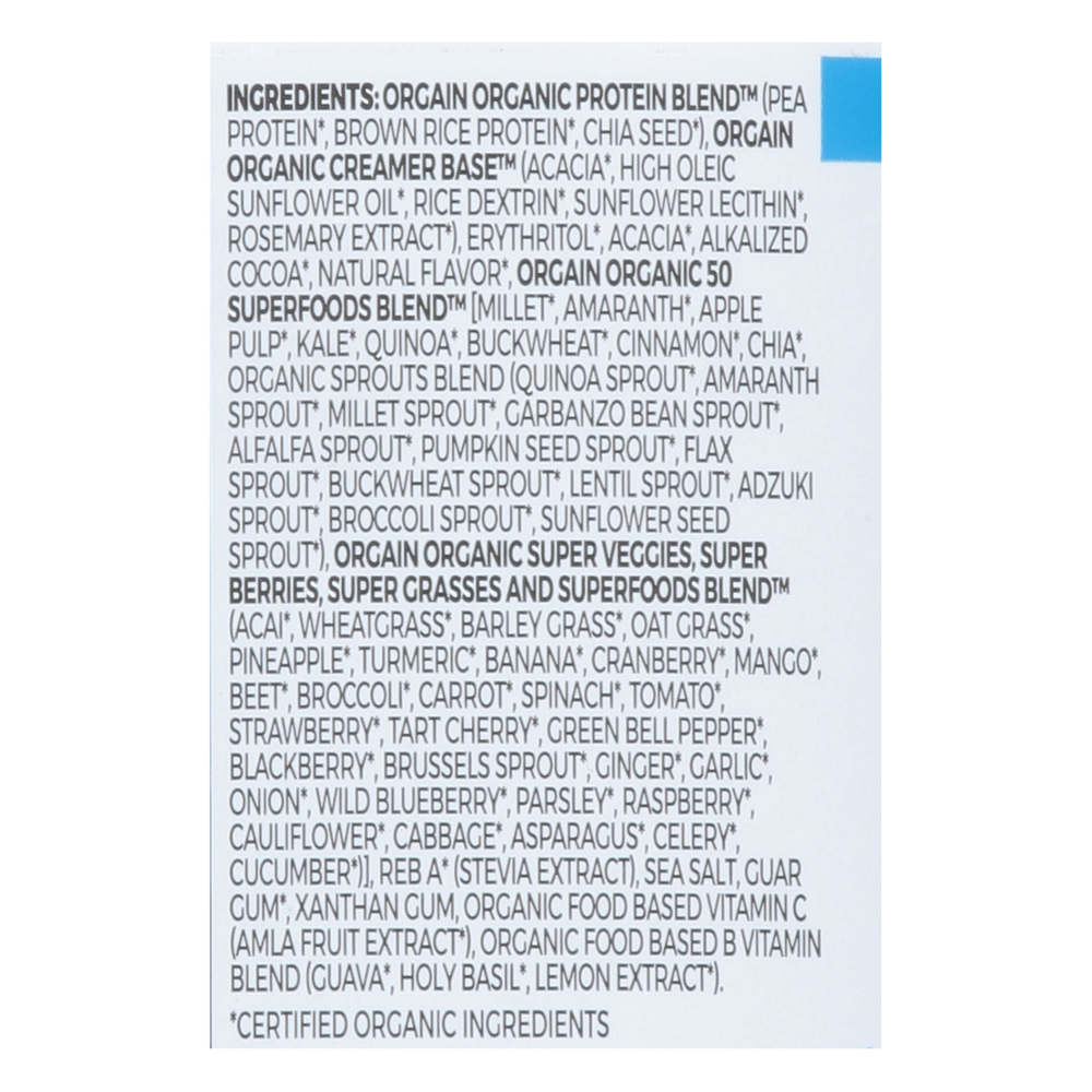 Orgain Protein Powder, Organic Protein-Ingredients