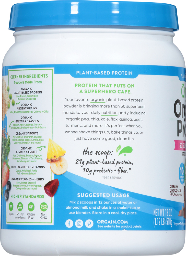 Orgain Protein Powder, Organic Protein-Planogram-Left