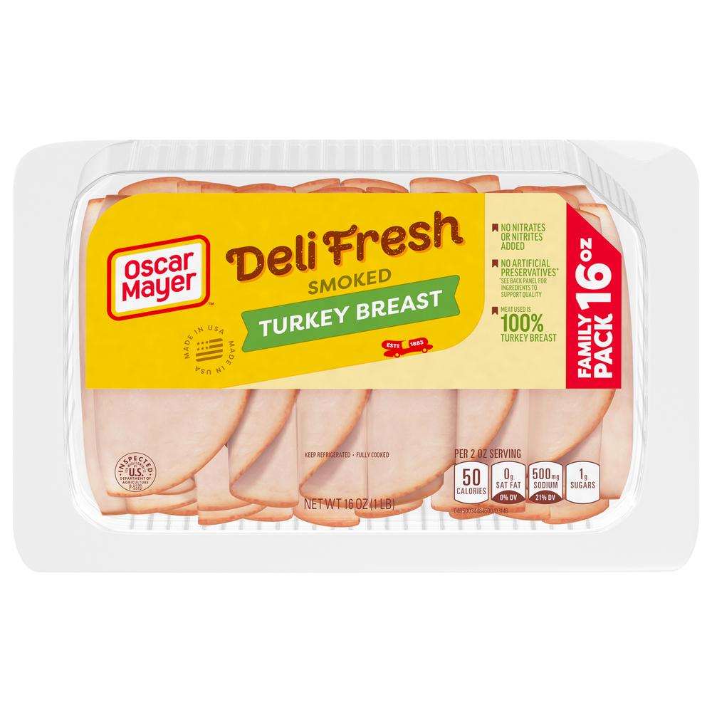 Oscar Mayer Turkey Breast, Smoked, Family Pack-Main