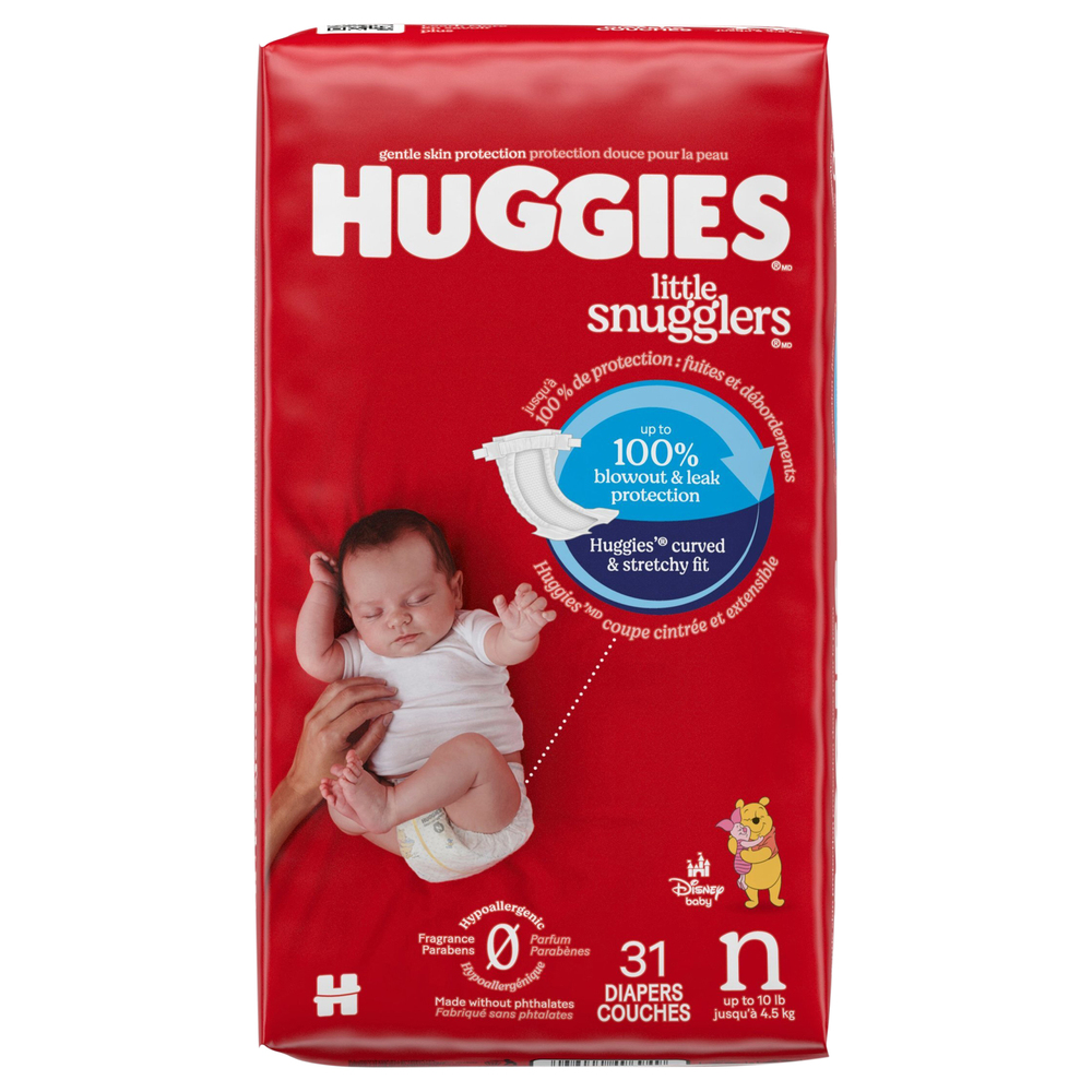 Huggies Little Snugglers Diapers, Disney Baby, N (Up to 10 lb) Huggies Little Snugglers Diapers, Disney Baby, N (Up to 10 lb)