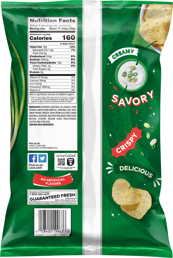 chips sour cream and onion