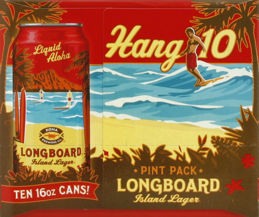 Kona Brewing LONGBOARD  Lager サイン Kona Brewing Long Board Hawaii Airbrushed Surfboard 39