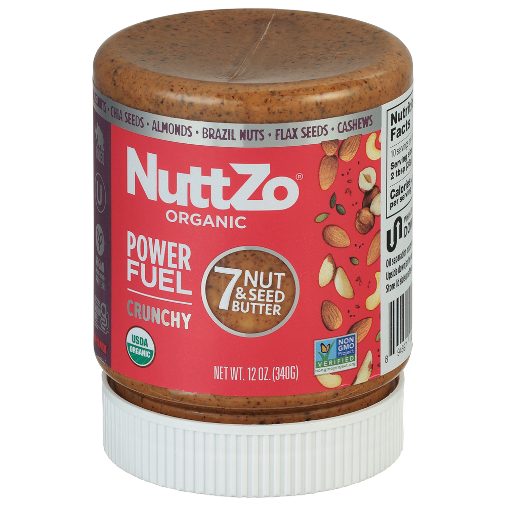 NuttZo 7 Nut & Seed Butter, Organic, Power Fuel, Crunchy