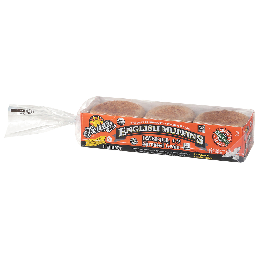 Food for Life Ezekiel 4:9 English Muffins, Sprouted Grain