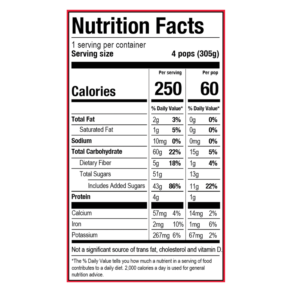 Chloe's Fruit Pops, Dark Chocolate