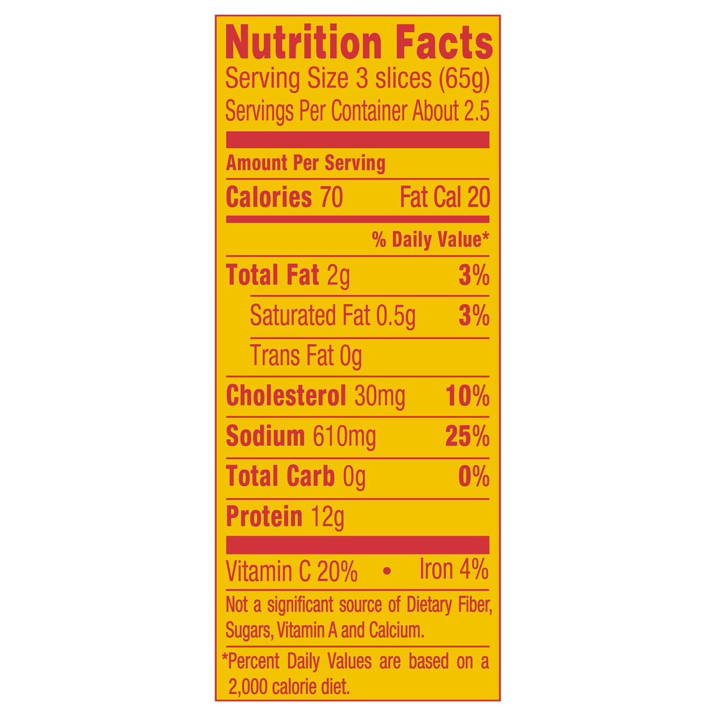 Oscar Mayer Ham, Lean, SmokedNutritionFacts