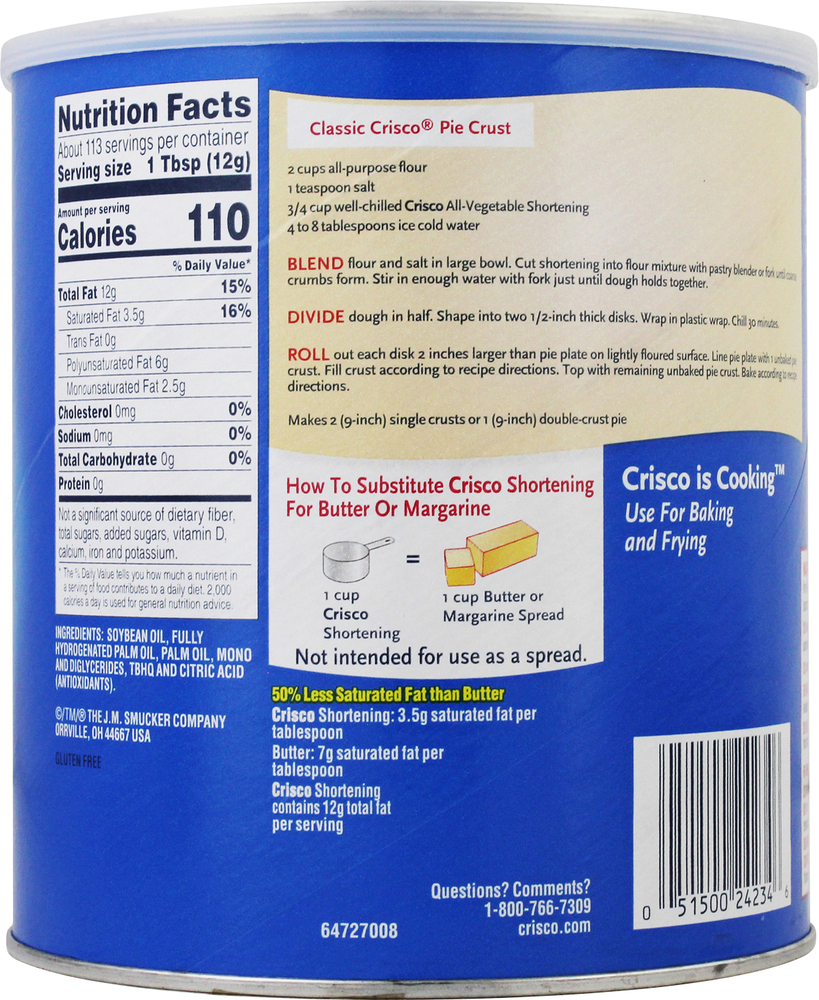 Crisco AllVegetable ShorteningPlanogramRight