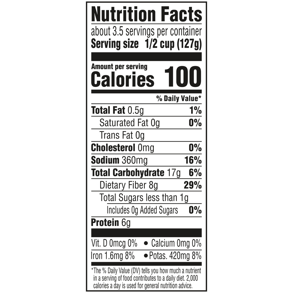 Rosarita Black Beans, Whole, Premium SeasonedNutritionFacts