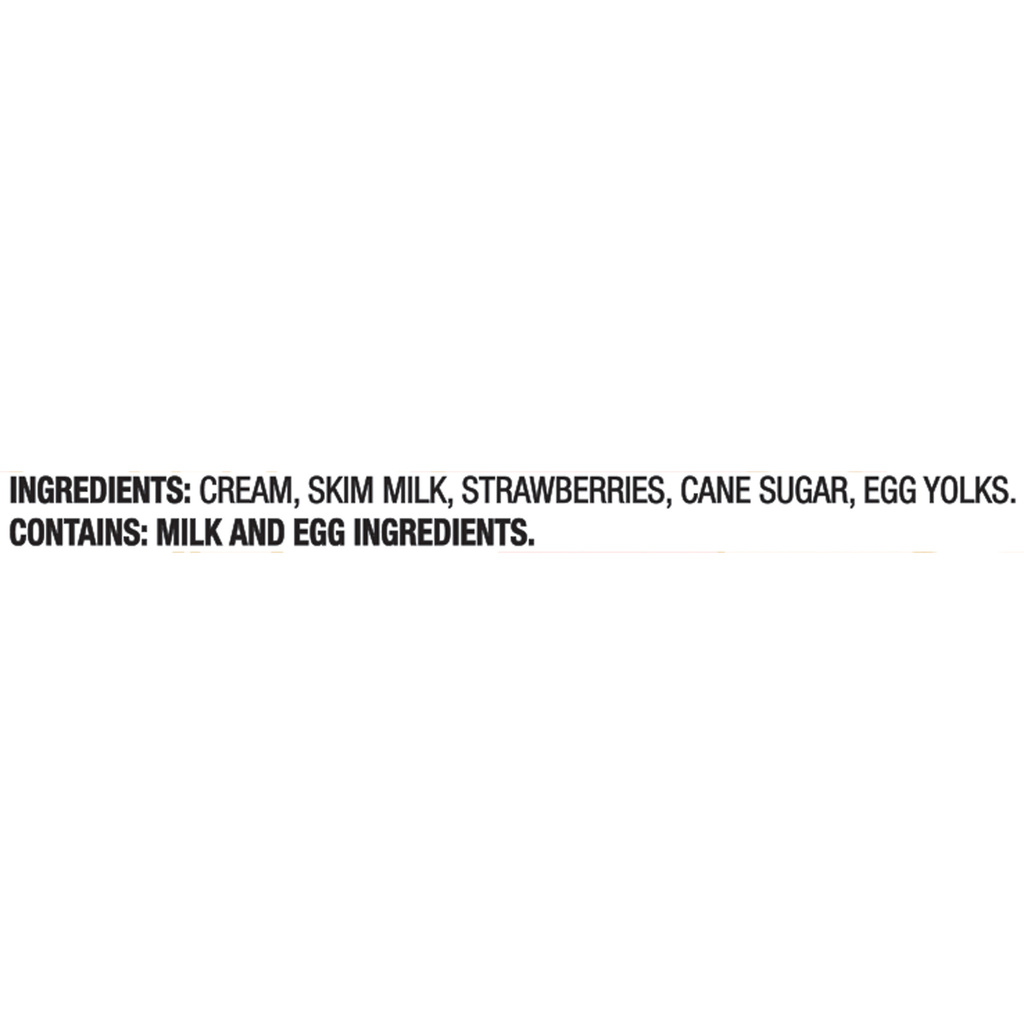 Haagen Dazs Strawberry Ice Cream-Ingredients