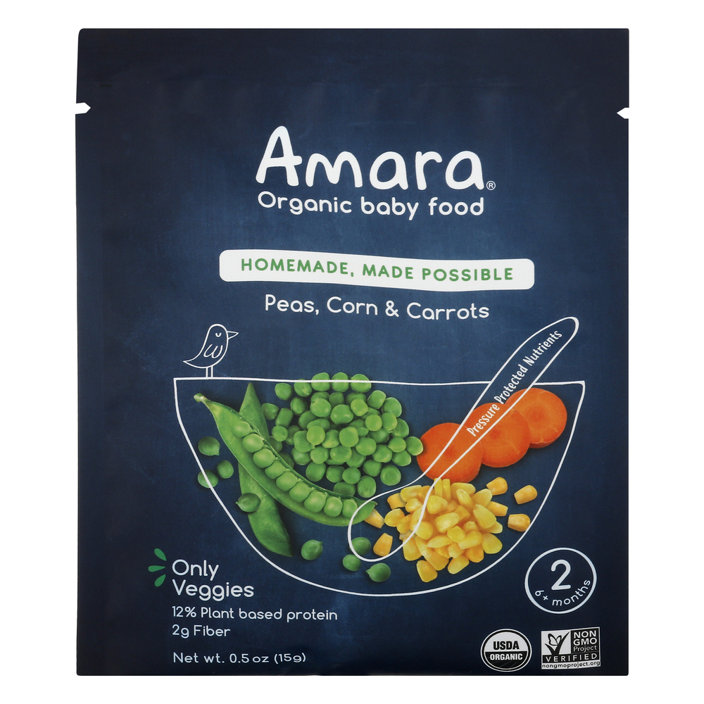 Organic baby food peas online